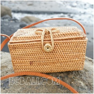 small purse bags full hand woven rattan strap handmade bali